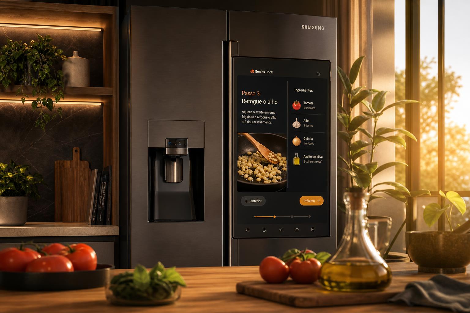Genios Cook na Samsung Family Hub